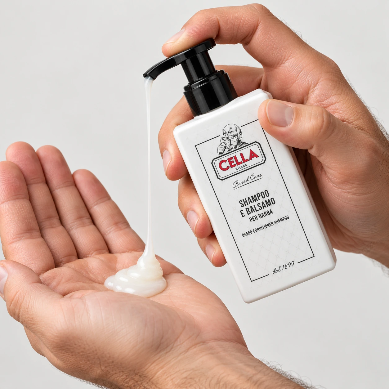 Шампунь І Кондиціонер Для Бороди 2 В 1 Cella Shampoo E Balsamo Per Barba — фото 5