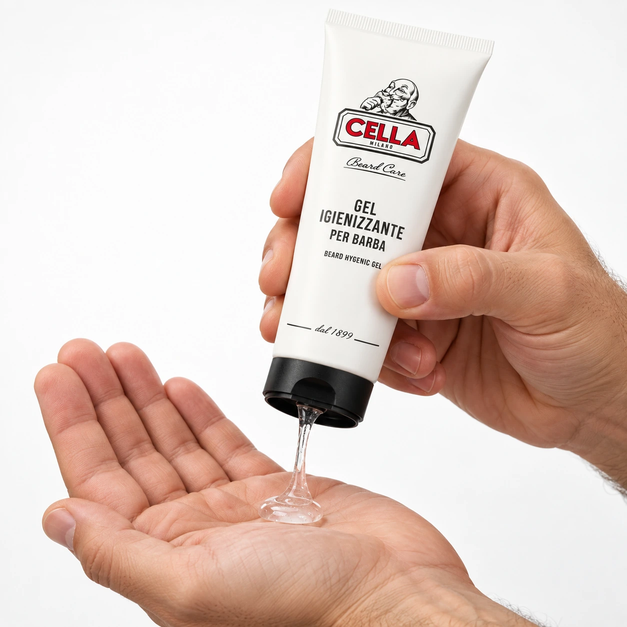 Гель для очищення бороди з антибактеріальною дією та пантенолом Cella Gel Igienizzante — фото 5