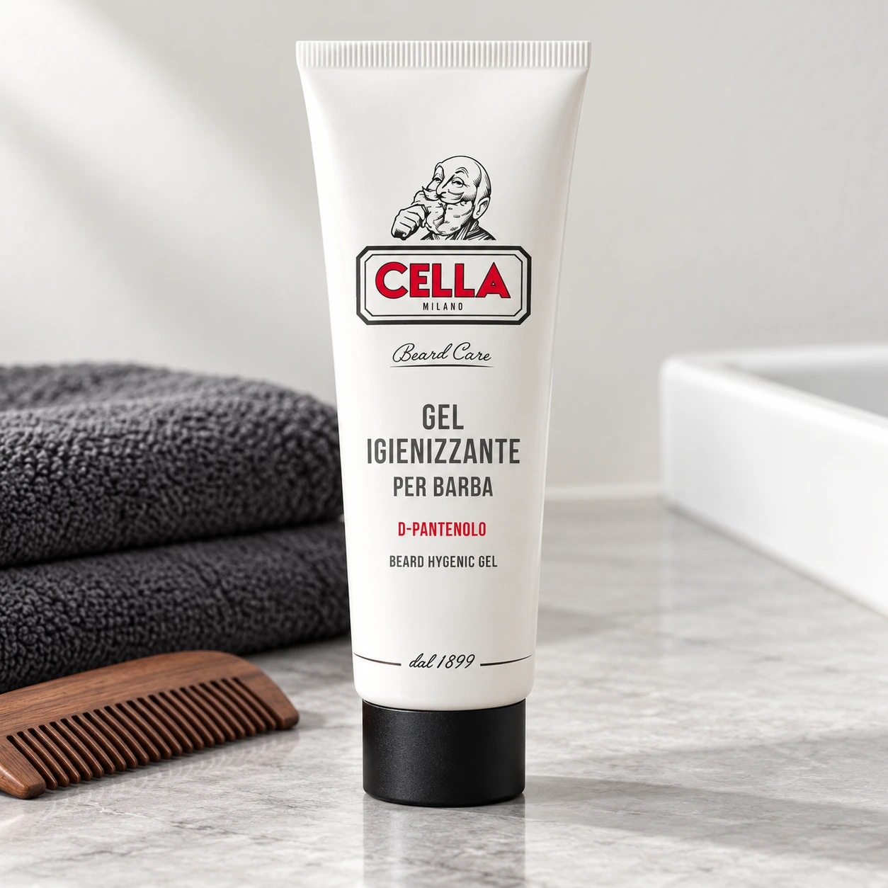 Гель Для Очищення Бороди З Антибактеріальною Дією Cella Gel Igienizzante З Пантенолом — фото 4