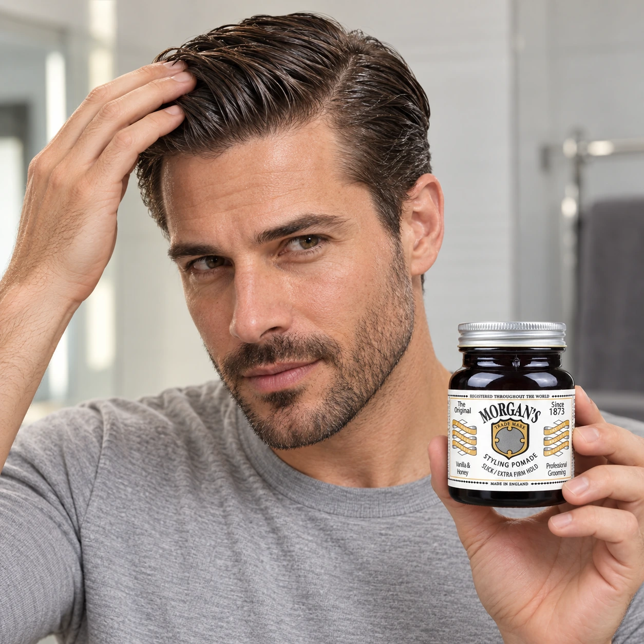 Помада Для Стилізації Волосся Morgan’s Vanilla & Honey Extra Firm Hold Pomade — фото 3