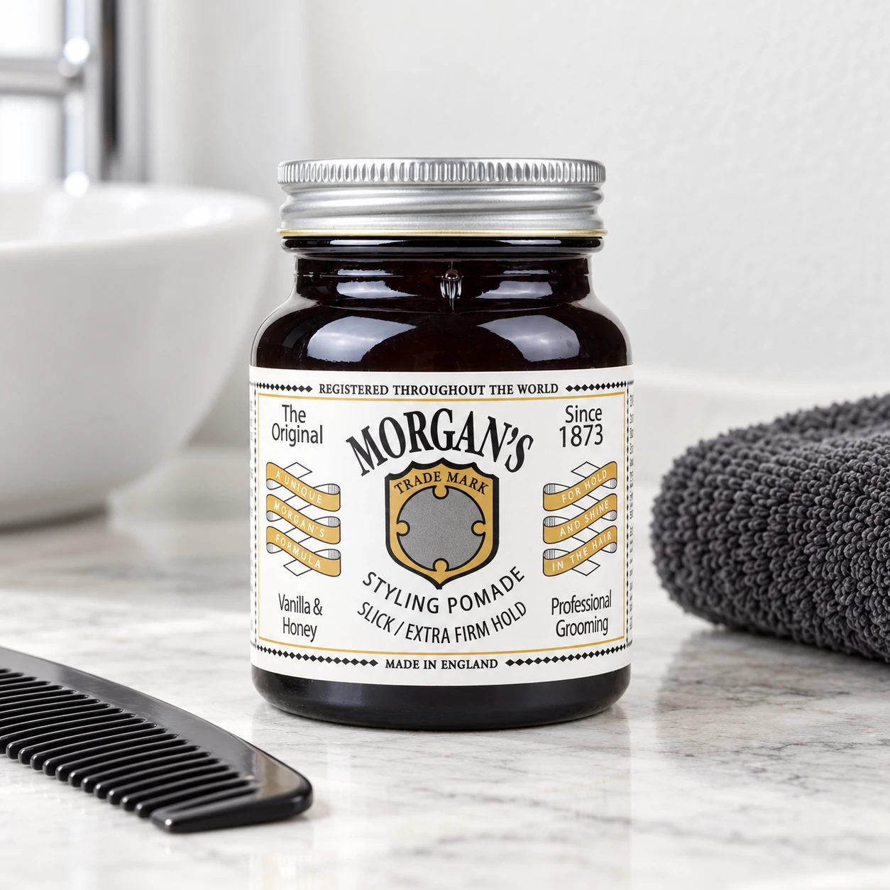 Помада Для Стилізації Волосся Morgan’s Vanilla & Honey Extra Firm Hold Pomade — фото 4
