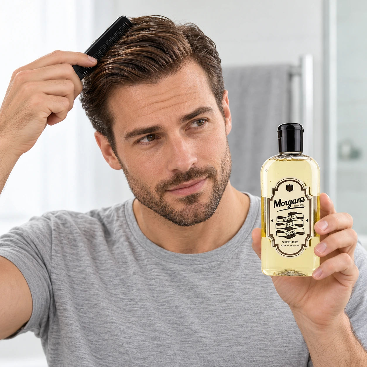 Тонік для стилізації волосся Morgan`s Spiced Rum Glazing Hair Tonic — фото 3