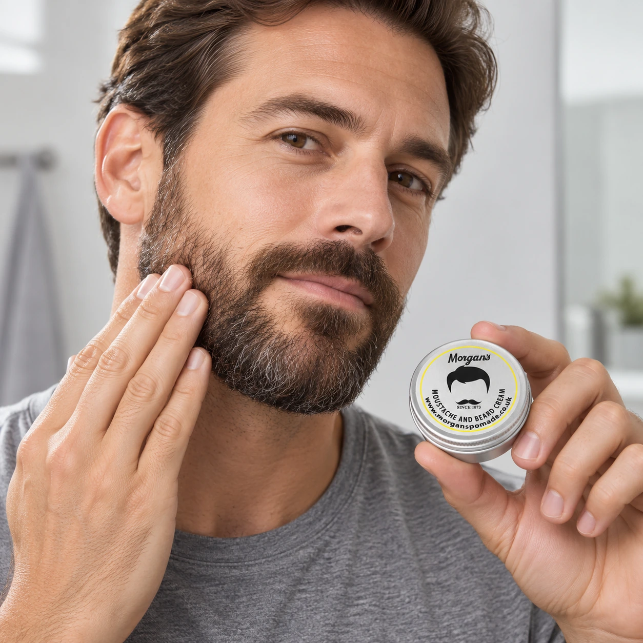Крем для вус та бороди Morgan s Moustache & Beard Cream — фото 3