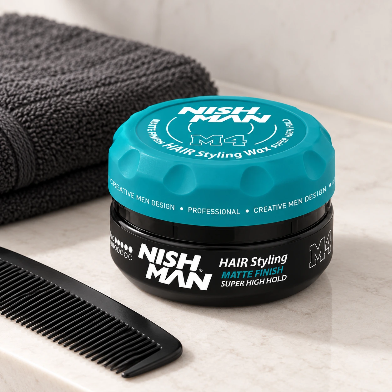 Матовий віск для стилізації волосся Matte Finish Hair Styling Wax M4 – екстремальна фіксація та матовий ефект | контроль на весь день — фото 4
