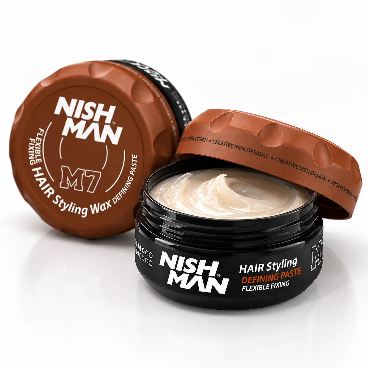 Матова паста для стилізації волосся Hair Styling Wax M7 – гнучка фіксація та матовий фініш | тревел-версія — фото 4