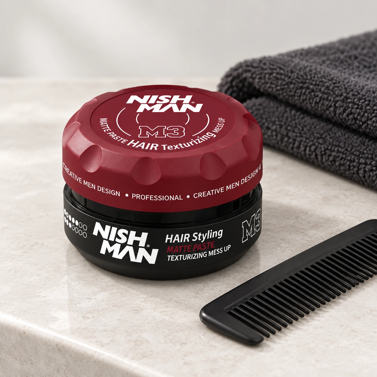 Матова паста для стилізації волосся Hair Texturizing Mess UP M3 — фото 4
