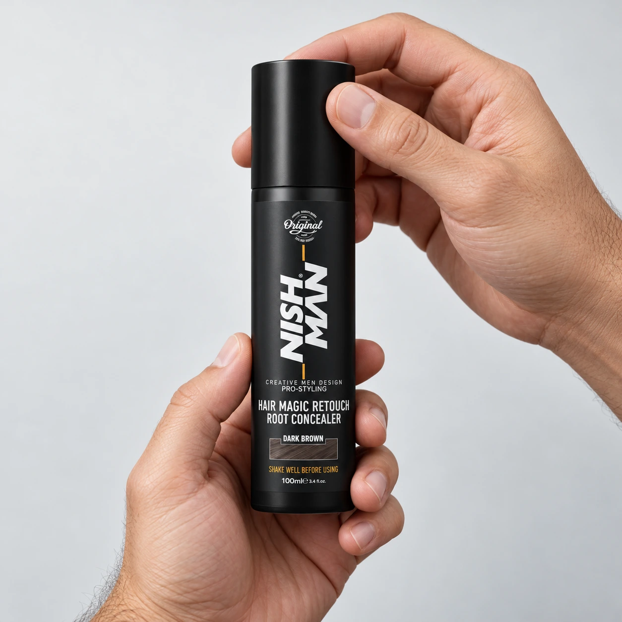 Спрей для маскування сивини Hair Magic Retouch Root Concealer Dark Brown — фото 2