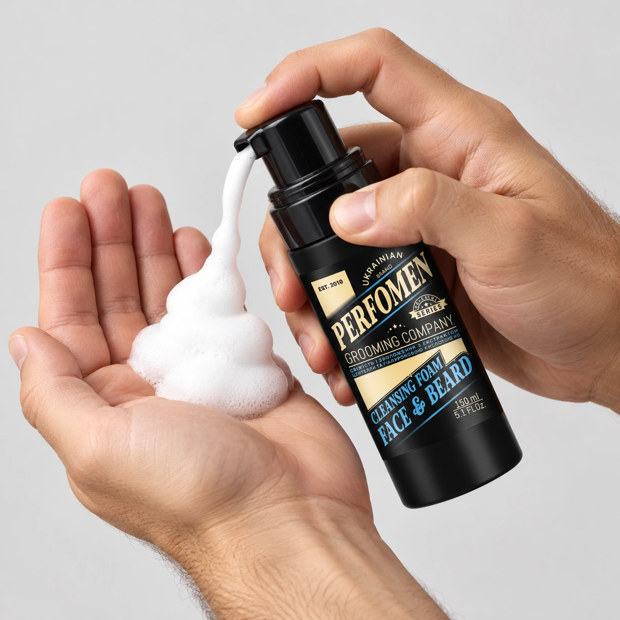 Пінка для вмивання обличчя та бороди Cleansing Foam Face & Beard Inspired by Boys Imperial — фото 5