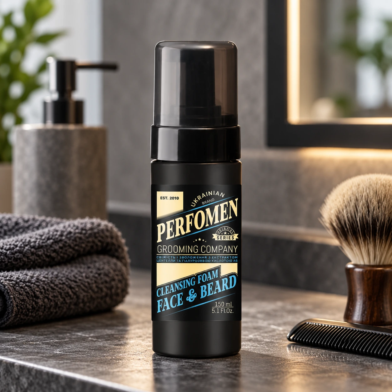 Пінка для вмивання обличчя та бороди Cleansing Foam Face & Beard Inspired by Boys Imperial — фото 7