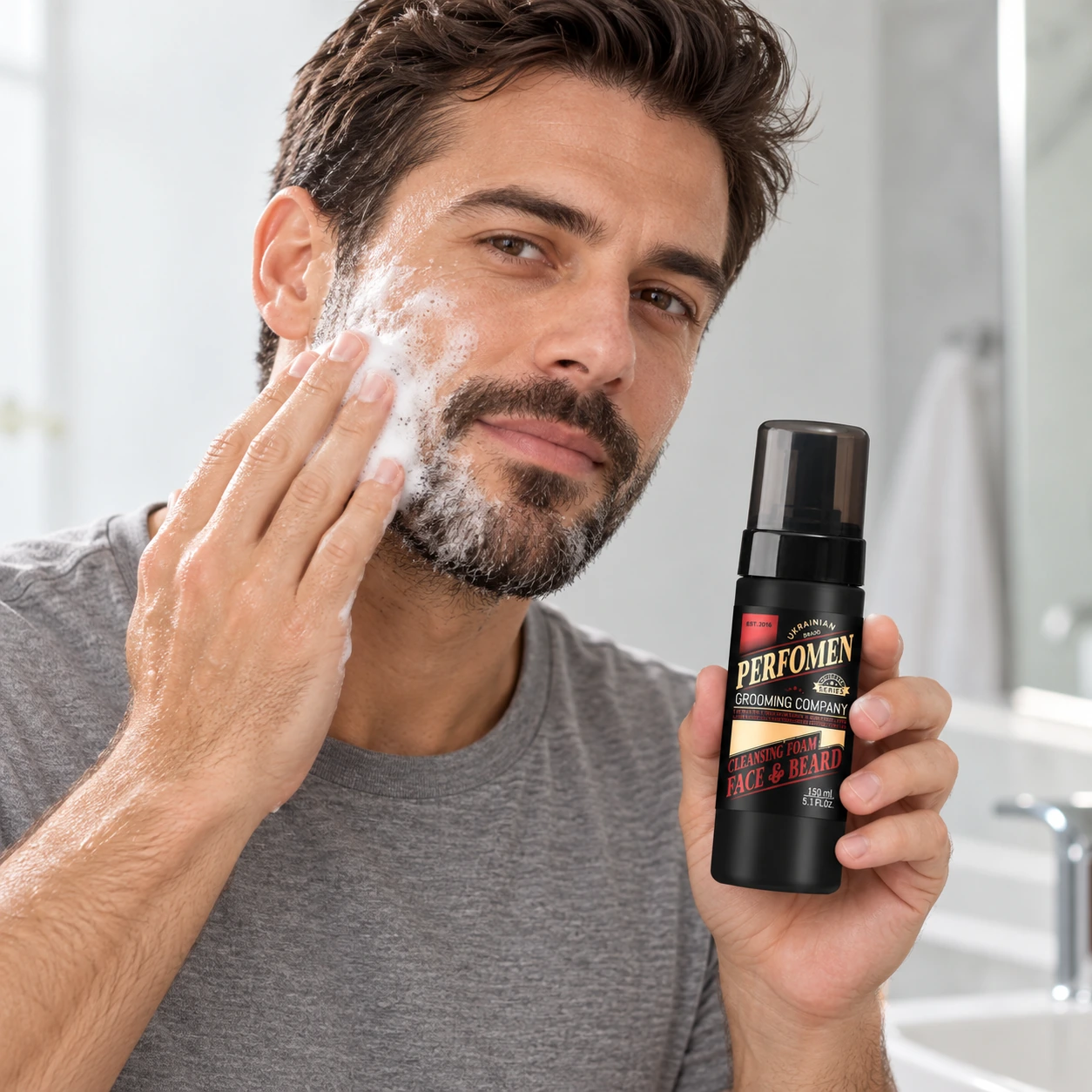 Пінка для вмивання обличчя та бороди Cleansing Foam Face & Beard Inspired by Cherry Lost — фото 3
