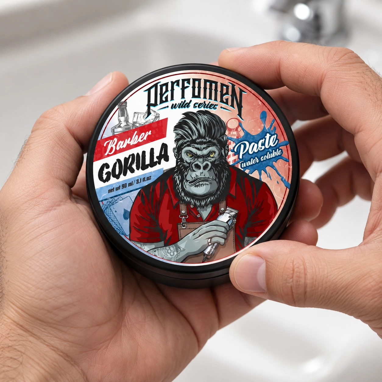 Моделююча паста на водяній основі Barber Gorilla Paste . — фото 2