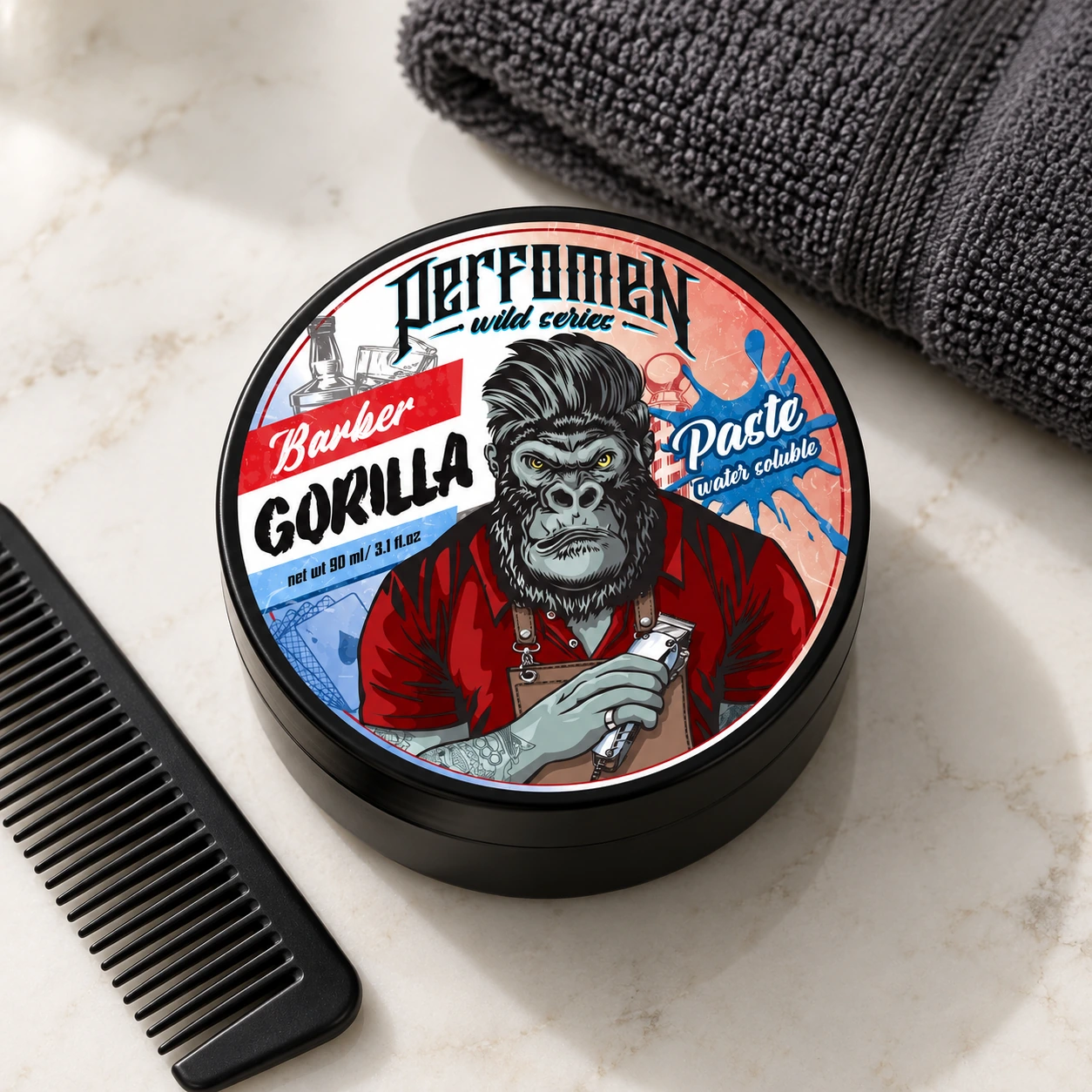 Моделююча паста на водяній основі Barber Gorilla Paste . — фото 4