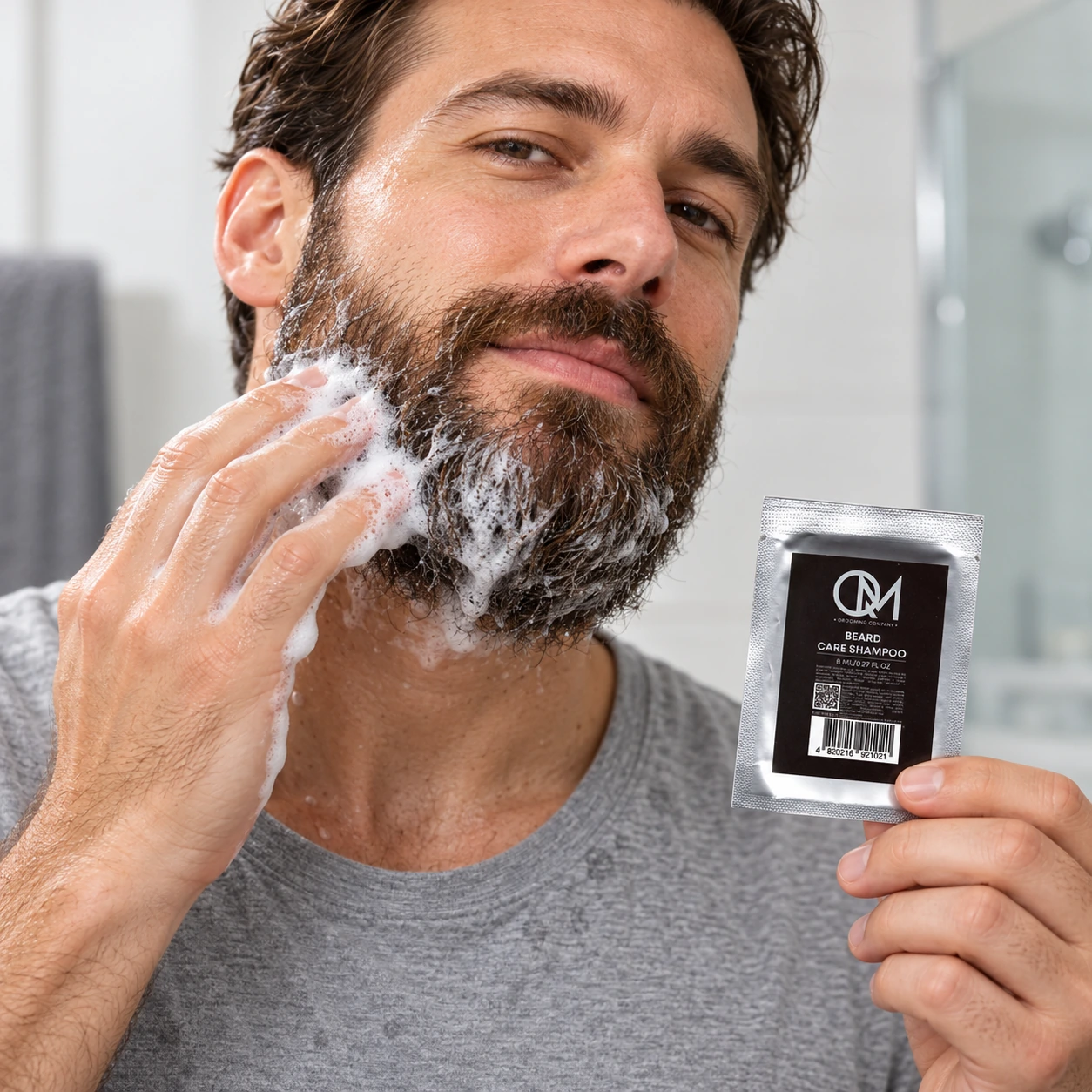 Шампунь для бороди QM Beard Care Shampoo (тестер) — фото 3