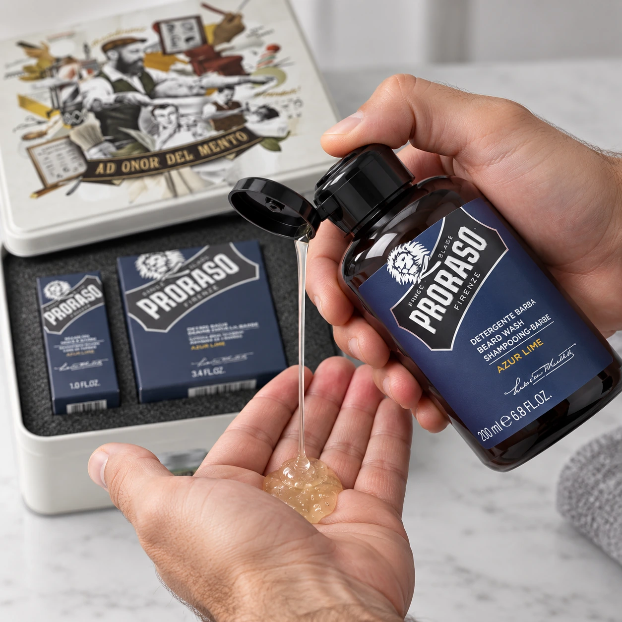 Набір Для Бороди Metal Box Beard Care Azur Lime Gift Set — фото 5