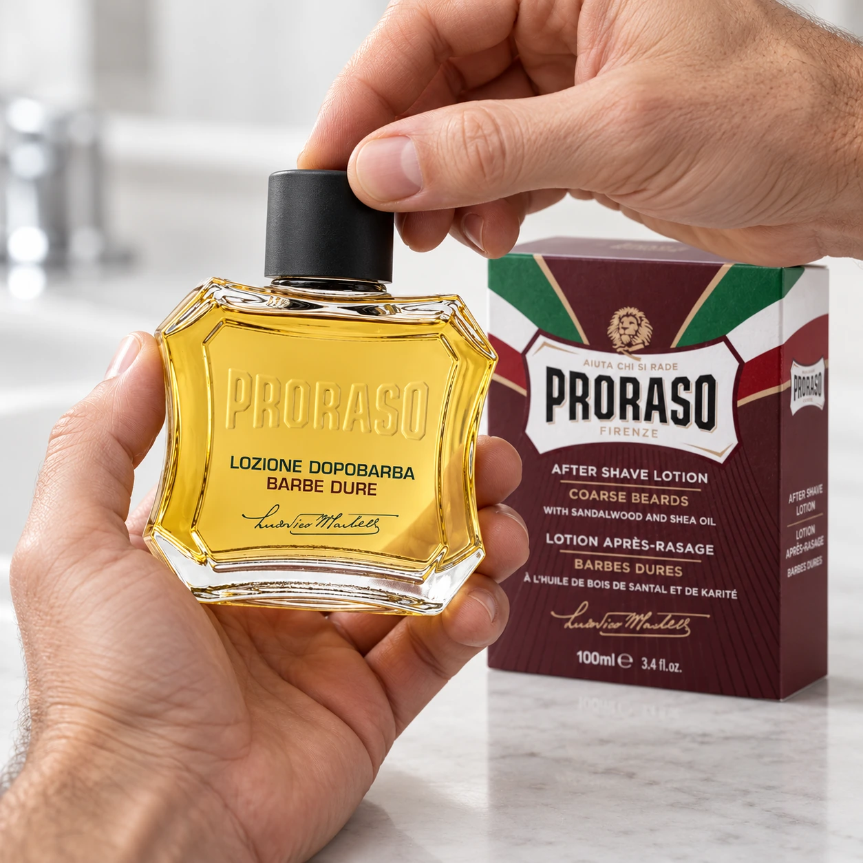 Лосьйон Після Гоління Red (New Design) After Shave Lotion Coarse Beards Sandalwood — фото 2