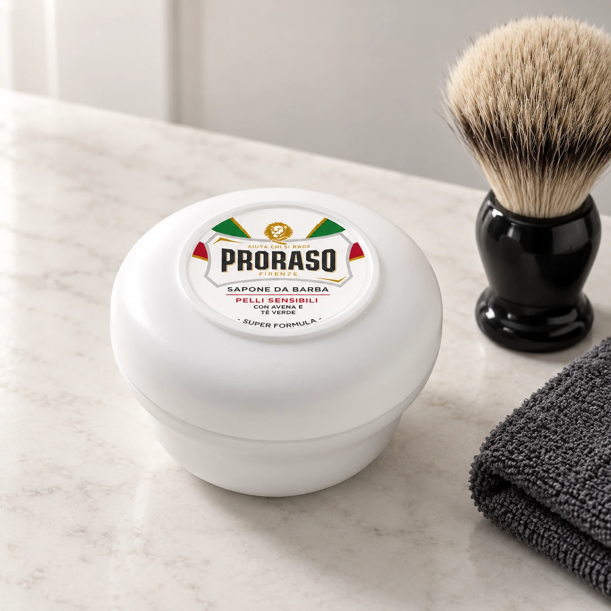 Мило для гоління White (New Version Super Formula) Shaving soap для чутливої шкіри — фото 4