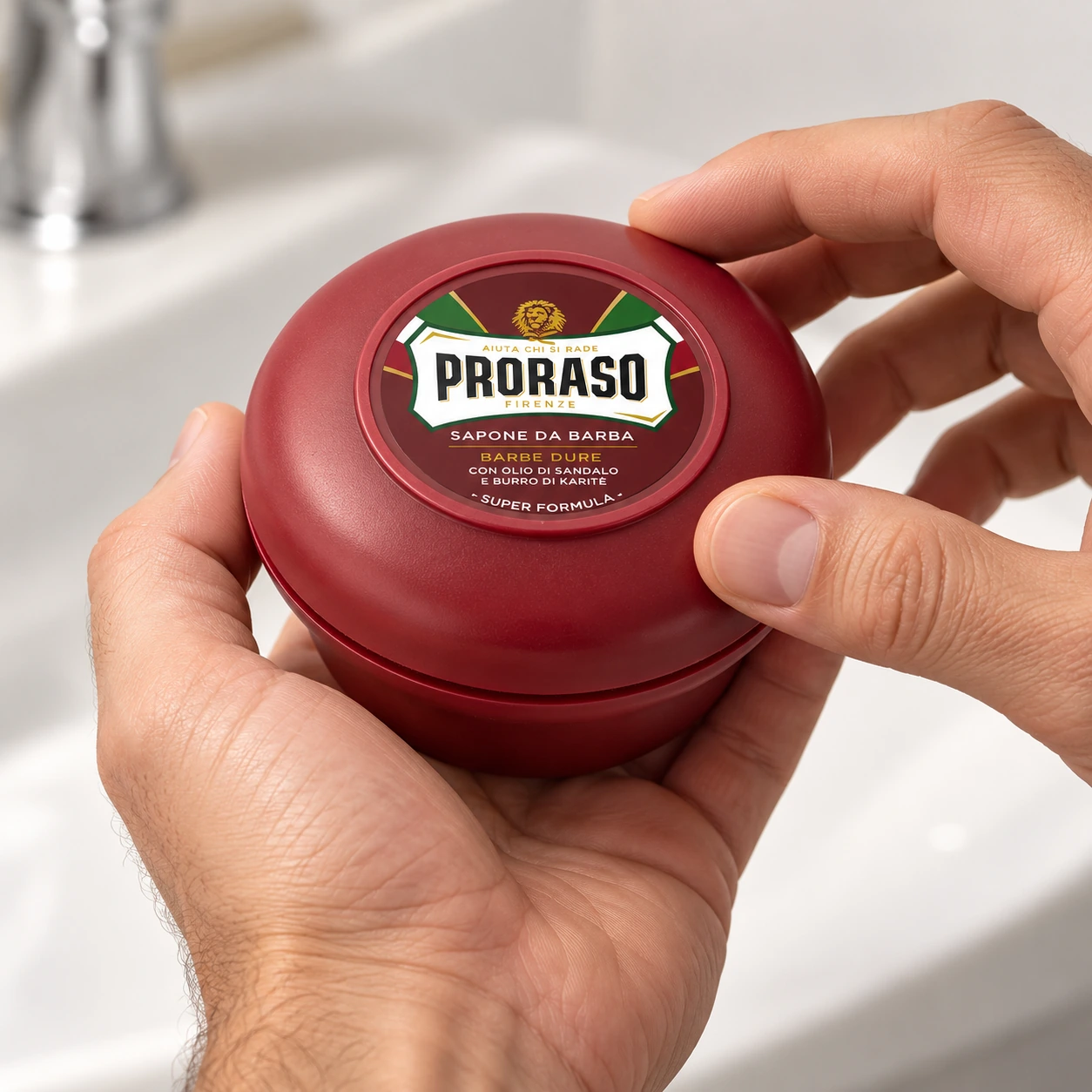 Мило для гоління Red (New Version Super Formula) Nourish Sandalwood Shaving Soap Jar — фото 2