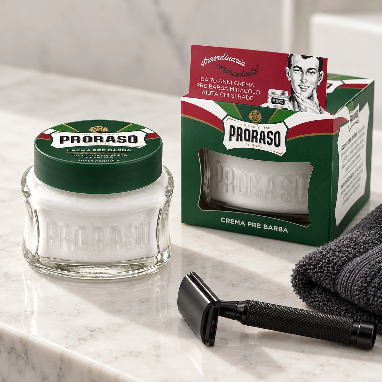 Крем перед голінням Green (New Version) Pre-shaving cream евкаліпт і ментол — фото 4
