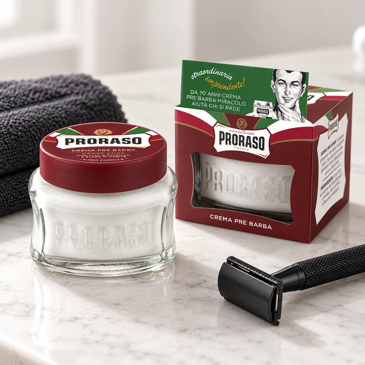 Крем перед голінням Red (New Version) Pre-shaving cream з олією ши для жорсткої щетини — фото 4