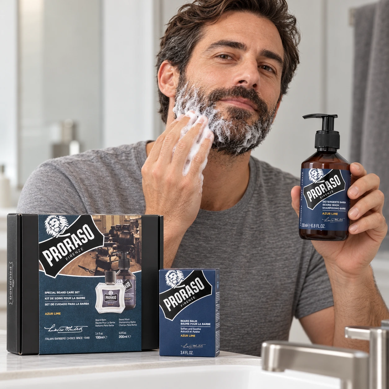 Набір для бороди Duo Pack Balm + Shampoo Azur Lime — фото 3
