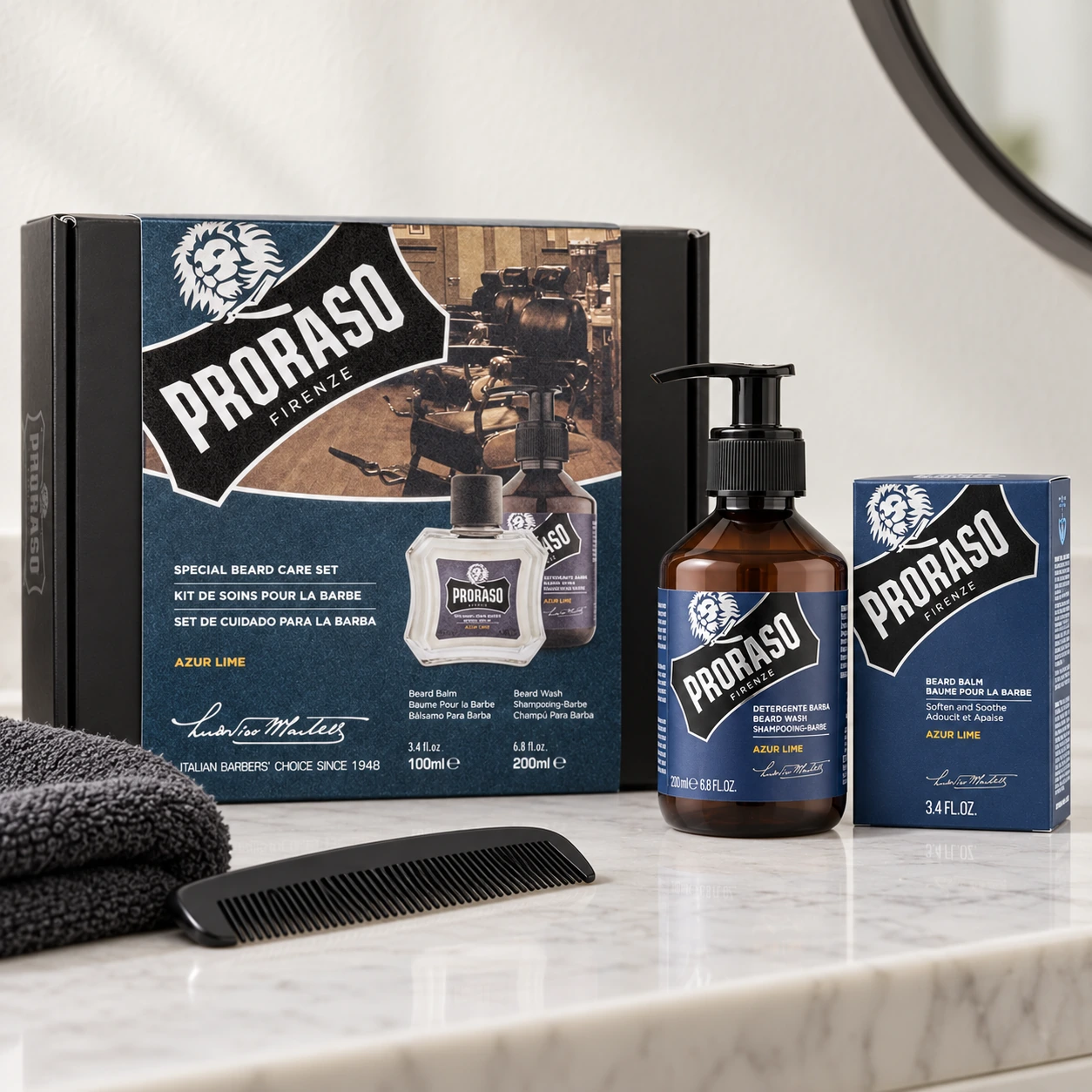 Набір для бороди Duo Pack Balm + Shampoo Azur Lime — фото 4