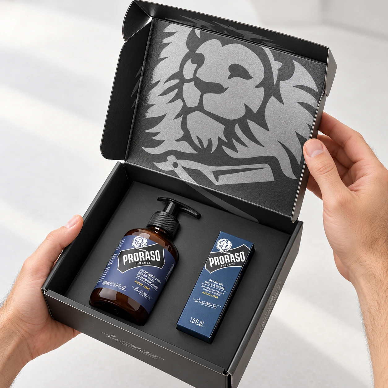 Набір для бороди Duo Pack Oil + Shampoo Azur Lime — фото 2