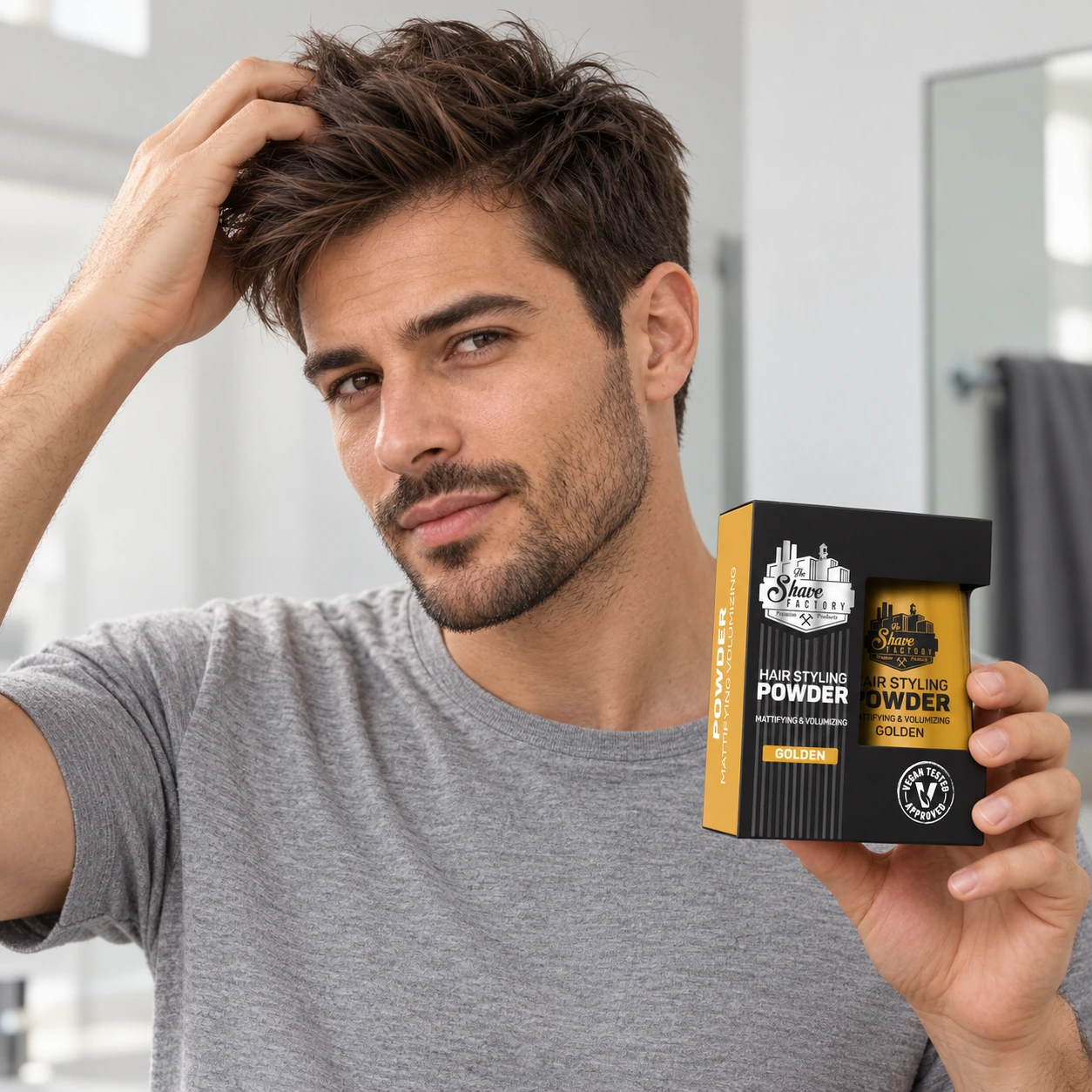 Пудра для стилізації волосся Hair Styling Powder Golden — фото 3