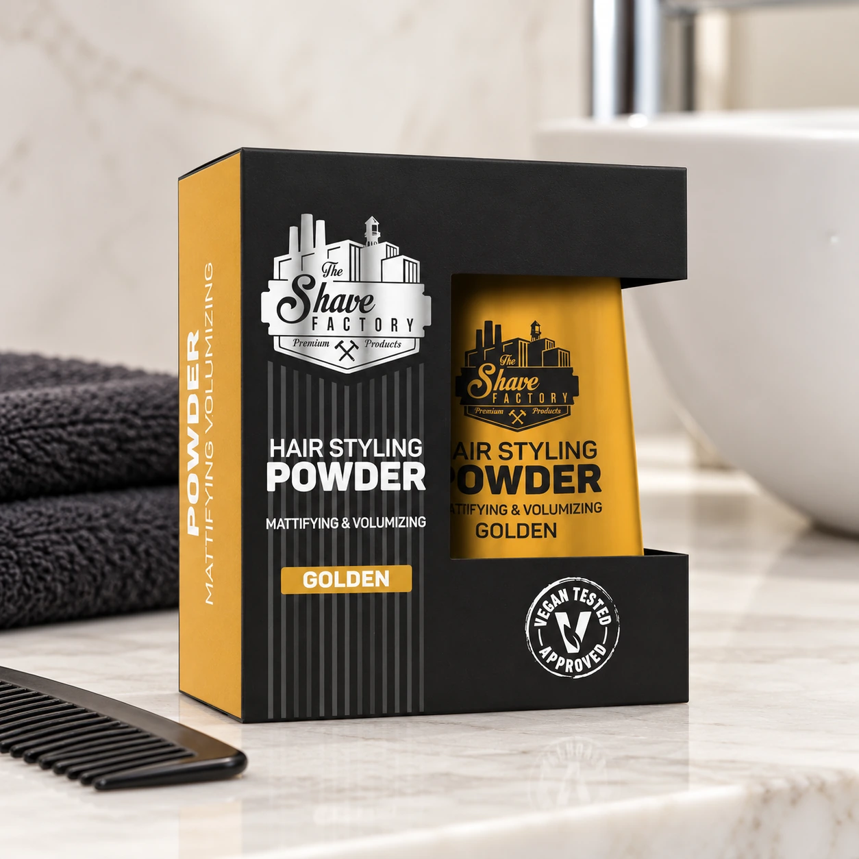 Пудра для стилізації волосся Hair Styling Powder Golden — фото 4