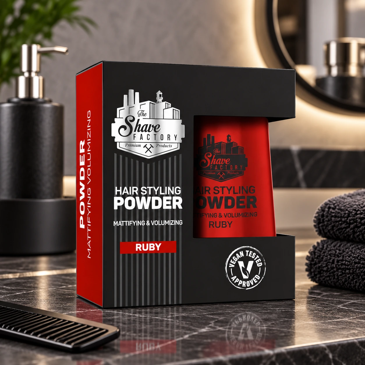 Пудра для стилізації волосся Hair Styling Powder Ruby — фото 7