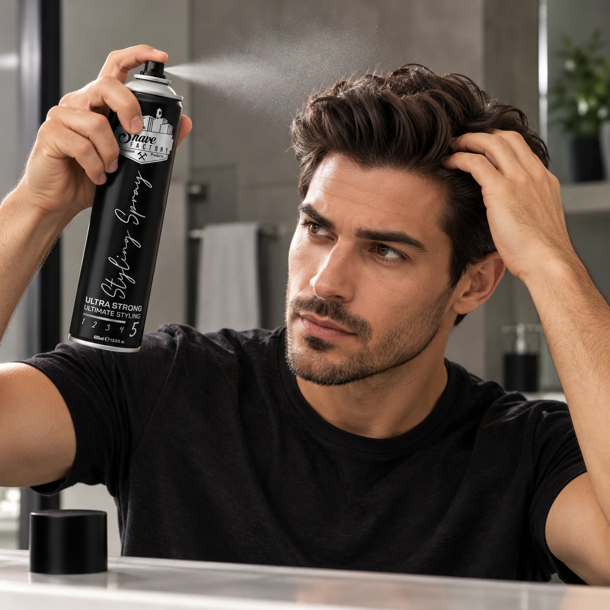 Спрей для стилізації волосся Shave Factory Hair Spray Ultra Strong 5 — фото 6
