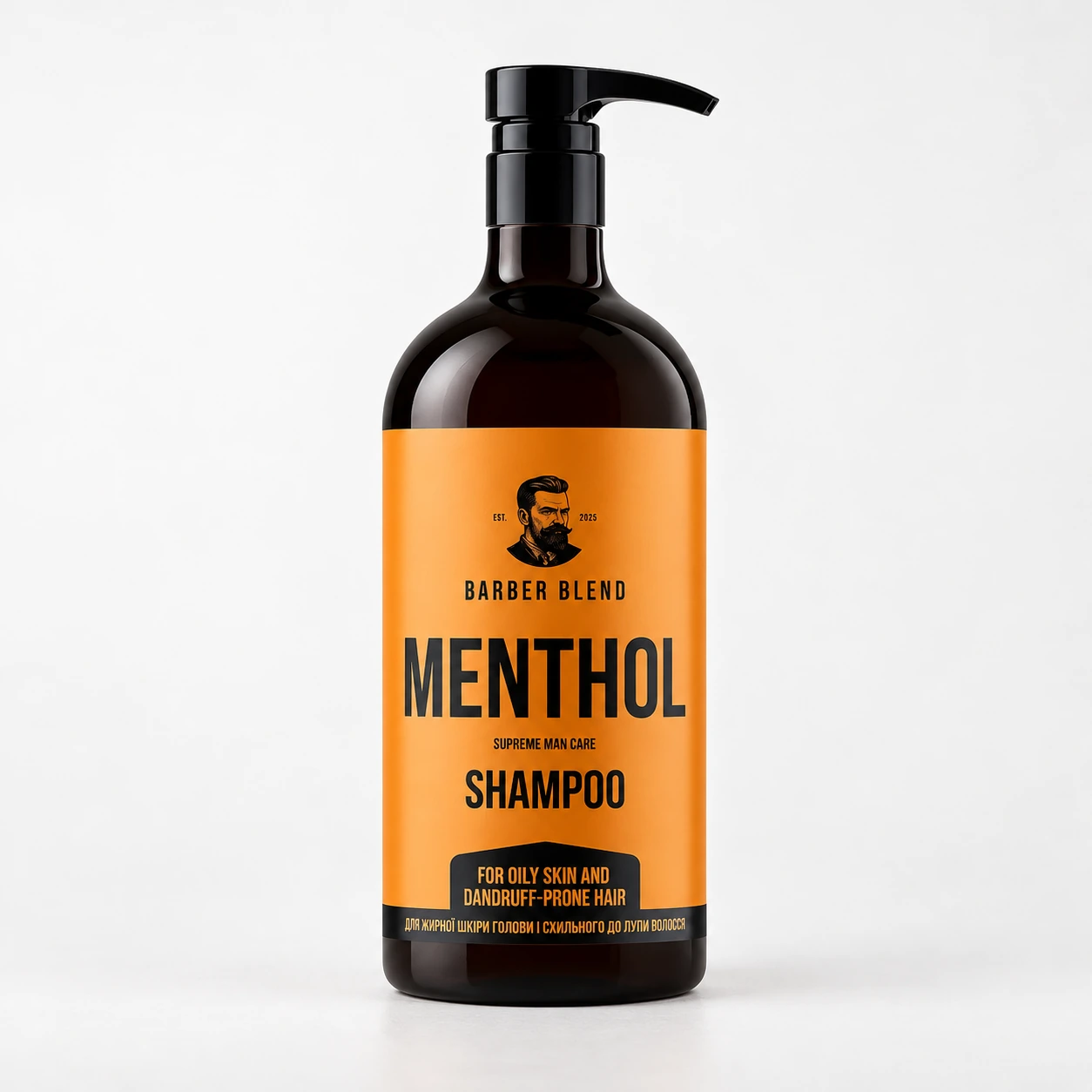 Шампунь для жирної шкіри голови і схильного до лупи волосся Menthol – свіжість контроль жирності та профілактика лупи — фото 1