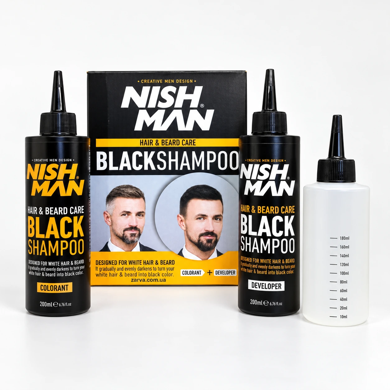 Шампунь для маскування сивини Hair&Beard Care Black Shampoo Bundle 2 x — фото 1