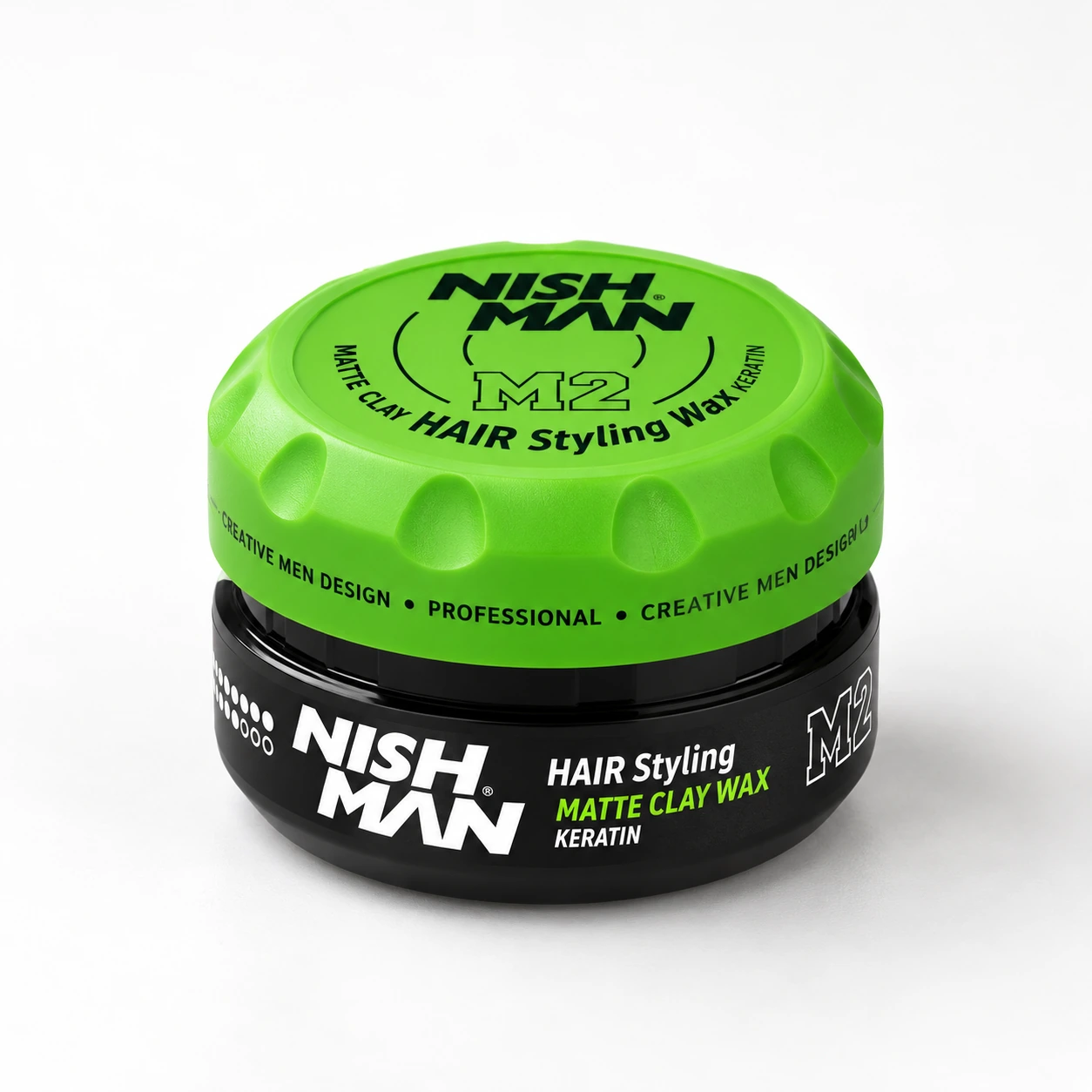 Матова глина для стилізації волосся Hair Matte Clay M2 – сильна фіксація та матовий ефект | тревел-формат кератин аромат яблука — фото 1