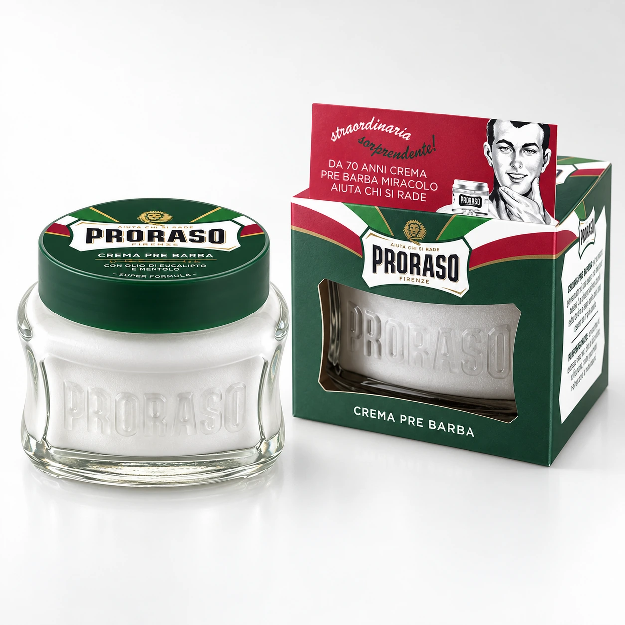 Крем перед голінням Green (New Version) Pre-shaving cream евкаліпт і ментол — фото 1
